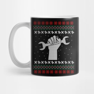 Mechanic Ugly Christmas Sweater Gift Mug